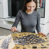 Фігурний дерев'яний пазл Гра Престолів Лютововк Примара L, фото 8