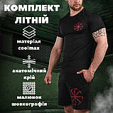 Літній комплект Black червоний принт ВН1040, фото 7