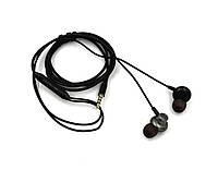 Проводные вакуумные наушники с микрофоном SUNPIN ES-04 Черные