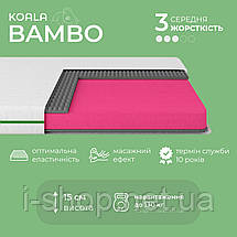 Матрац ортопедичний ТМ Ismart Koala Bambo 170х200 см безпружинний (ISM-051155), фото 3