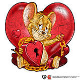Фігурний дерев'яний пазл Tom & Jerry™ Ключ до серця XL, фото 2
