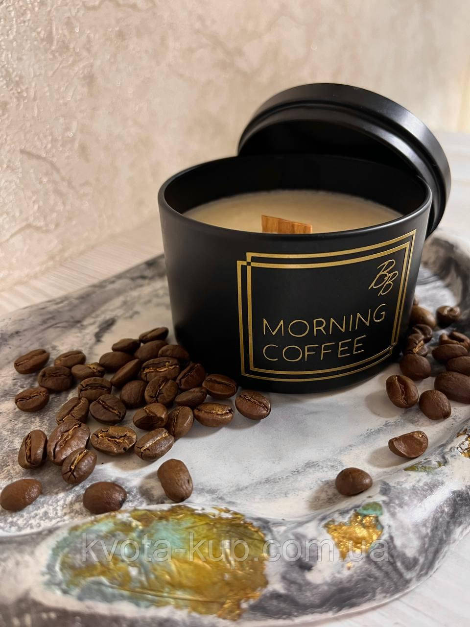 Натуральна аромасвічка ручної роботи, фото 1