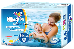 Підгузки-трусики для купання Magics Swim Pants S (6-11кг) 12 шт