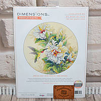 Набір для вишивання DIMENSIONS «Hibiscus Duo • Колібрі і бутони гибискуса» 35156