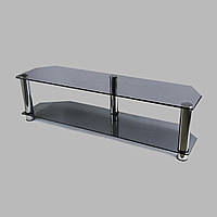 Тумба ТВ зі скла 1250х350х376 Commus Меридіан MX Mini gray-chr