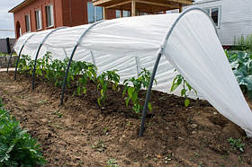 Парник на 15 м. «Пролісок» з агроволокна на дугах для дачі. Щільність 42г/м2. Агропарник для розсади