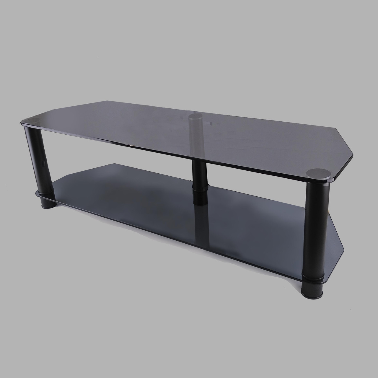 Тумба ТВ зі скла 1250х350х376 Commus Меридіан MX Mini gray-BL