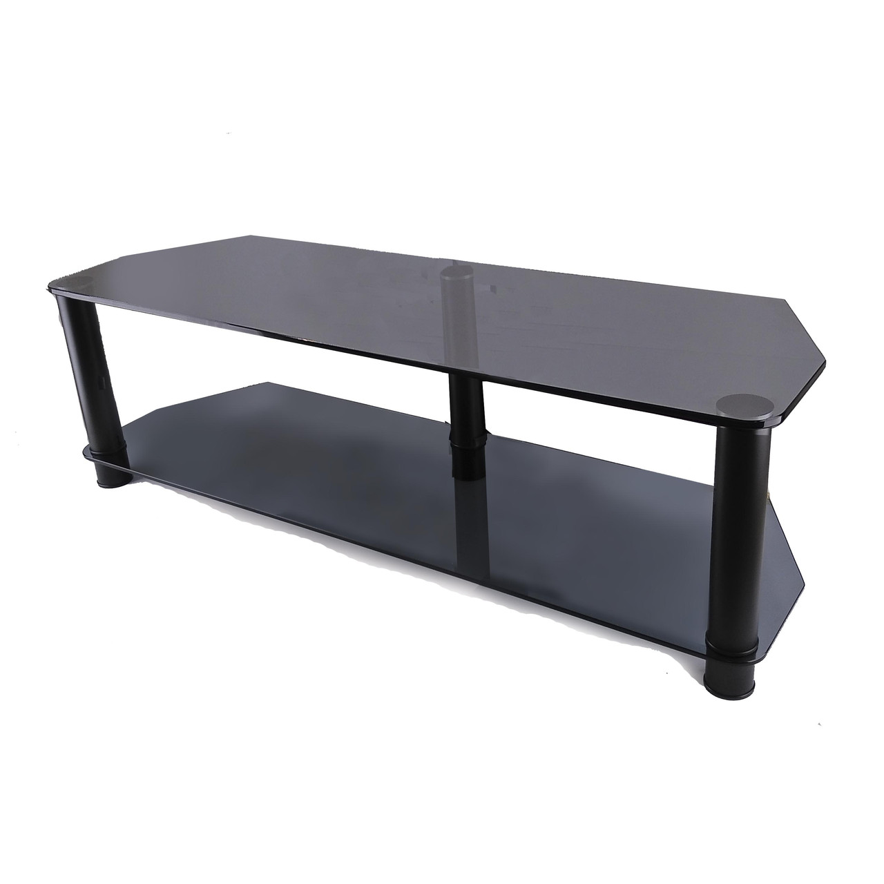 Тумба під телевізор із скла Commus Меридіан MX Mini gray-BL (1250х350х376)