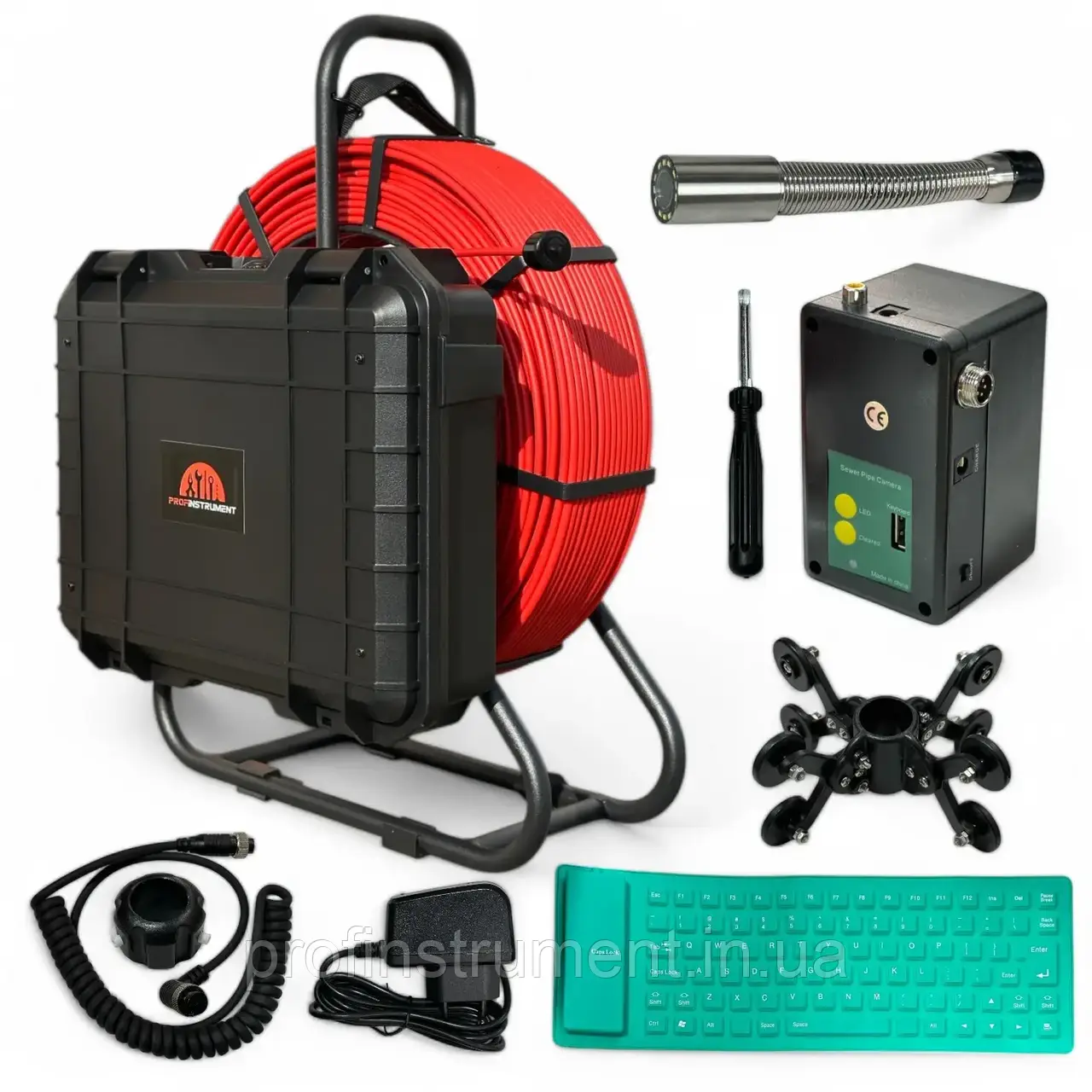 Відеодіагностика труб Profinstrument R-100, Ендоскоп (AHD 1080P 100м)