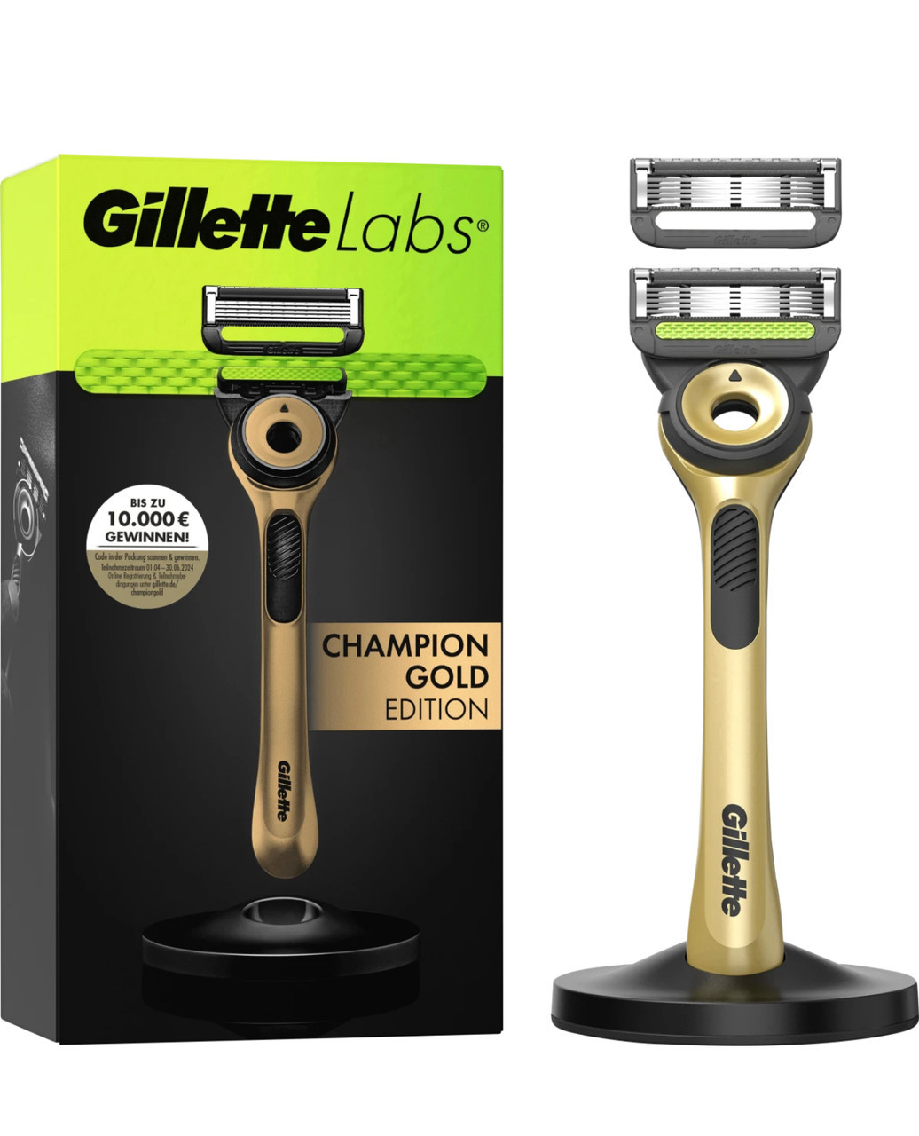 Бритва Gillette Labs Champion Gold Edition + магнітна підставка (2 кас.) 02728