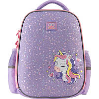 Ранець каркасний "GoPack" Education Cute unicorn 2від.,2карм. №GO23-165M-3