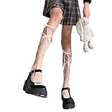 Гольфи із зав'язками "Лоліта" білий XS/S/М (1,2,3) — Еротична білизна, фото 3