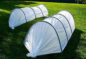 Комплект 1+1=3 парник 19 м. "Пролісок"(8+8+3) Щільність агроволокна 42 г/м2. Парники для дому дачі