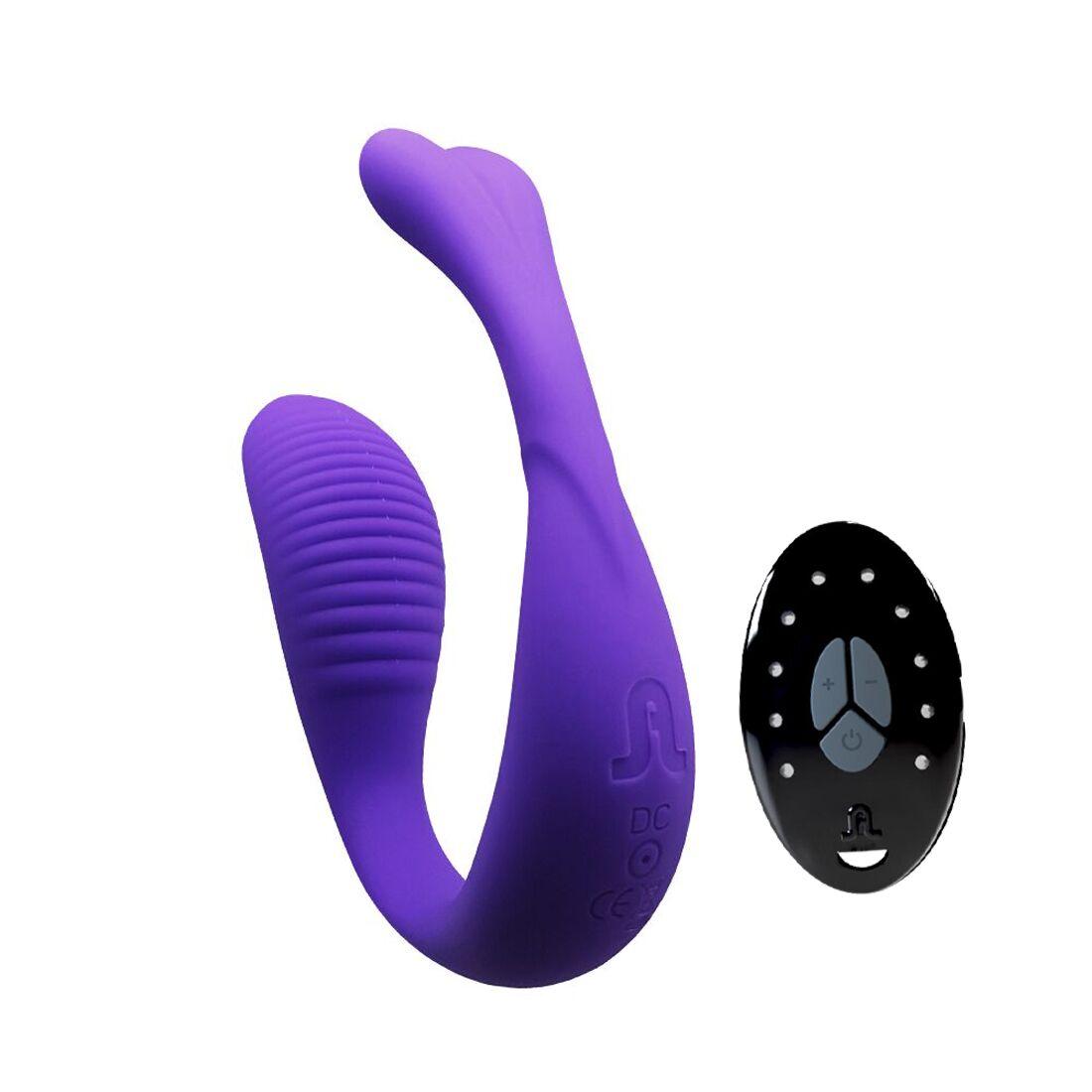 Вібратор для пар Adrien Lastic Mini Romeo II з пультом LRS та двома моторчиками AD10943