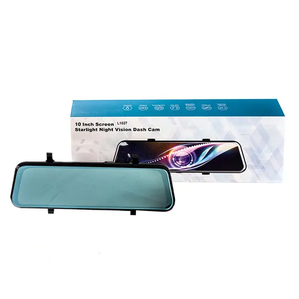 Дзеркало з відеореєстратором L1027 10'' (2 камери) touch AHD, фото 1