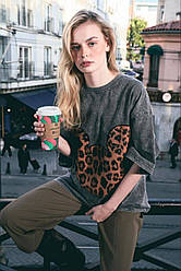 Футболка ТУРЕЧЧИНА варьонка , washed effect oversize