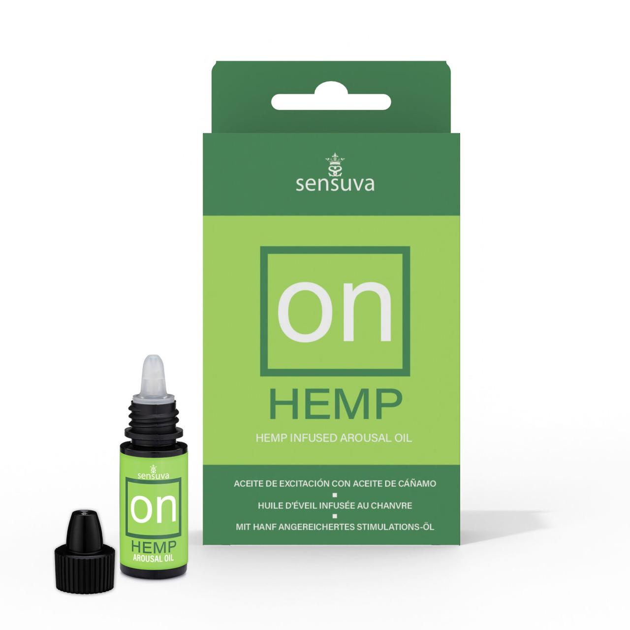 Збудливі краплі для клітора Sensuva - ON for Her Hemp Infused Arousal Oil (5 мл) з маслом конопель