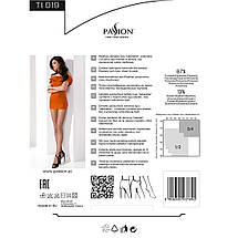 Колготки в сіточку без виділених трусиків Passion TI019 типу Кабаретка 3/4 (fishnet), nero, фото 5