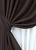 Комплект штор (2шт. 1,5х2,9м.) блекаут, колекція "Midnight". Колір венге. Код 1678ш 33-0562, фото 5