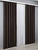 Комплект штор (2шт. 1,5х2,9м.) блекаут, колекція "Midnight". Колір венге. Код 1678ш 33-0562, фото 4