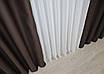 Комплект штор (2шт. 1,5х2,9м.) блекаут, колекція "Midnight". Колір венге. Код 1678ш 33-0562, фото 10