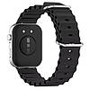 Силіконовий ремінець Primolux Ocean для смарт-годинника Huawei Watch Fit 3 / Fit 4 / 4 Pro - Black, фото 3
