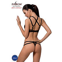 Комплект білизни HAGAR SET black L/XL - Passion Exclusve: стрепи: трусики і ліф, фото 3