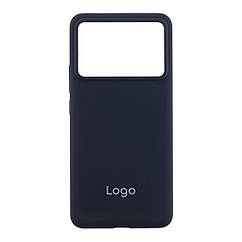 Чохол Liquid Silicone (AA) для Xiaomi Poco F6 Pro Колір 15.Dark Grey