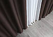 Комплект (2шт. 1,5х2,7м.) штор на люверсах із тканини блекаут "Midnight". Колір венге. Код 1678ш 37-0218, фото 10