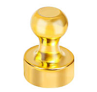 Магнит неодимовый, мощный магнит 2шт Gold. Металлический магнит для холодильника, доски. Магнит на холодильник