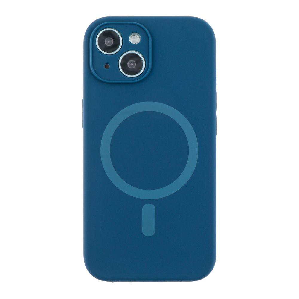 Чохол Glow Silicone Case Full Camera with Magsafe для iPhone 15 Колір Dark blue, фото 1