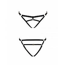 Трусики стрінги зі стреп KELIS THONG black S/M - Passion Exclusive, фото 6