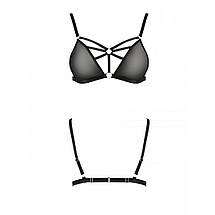 Бюстгальтер-стрепи MEGGY BRA black L/XL - Passion Exclusive, фото 6