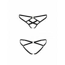 Трусики зі стреп NICKY THONG black L/XL - Passion Exclusive, фото 6