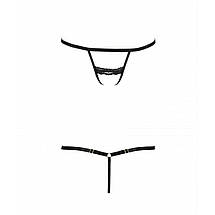 Трусики-стрепи SHELLY THONG black S/M - Passion Exclusive, фото 6