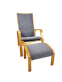 Крісло для відпочинку з підніжкою Avko ARC011 Natural Grey