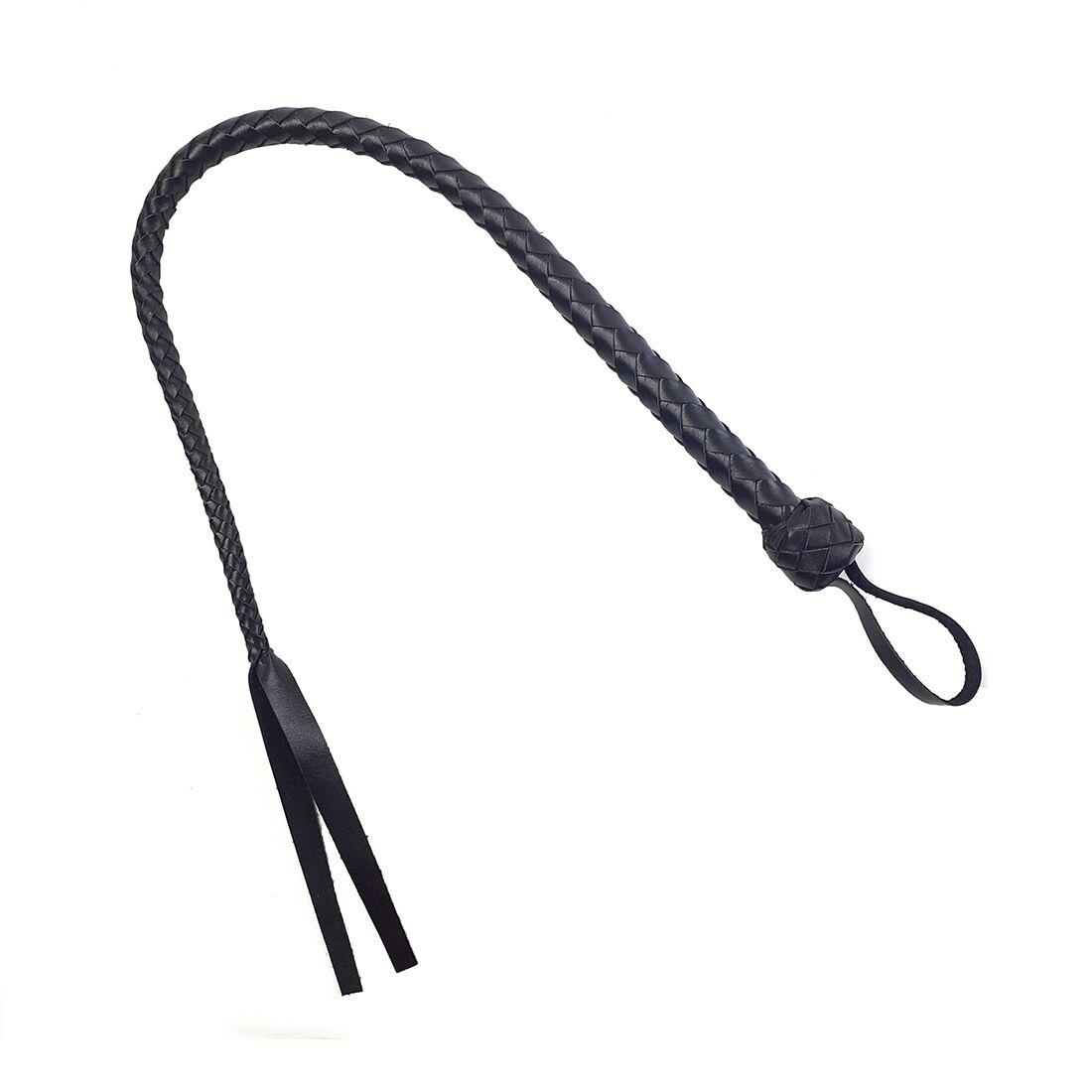 Пльотка гнучка Снейк, натуральна шкіра, колір чорний SO5177