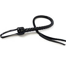 Пльотка гнучка Снейк, натуральна шкіра, колір чорний SO5177, фото 3