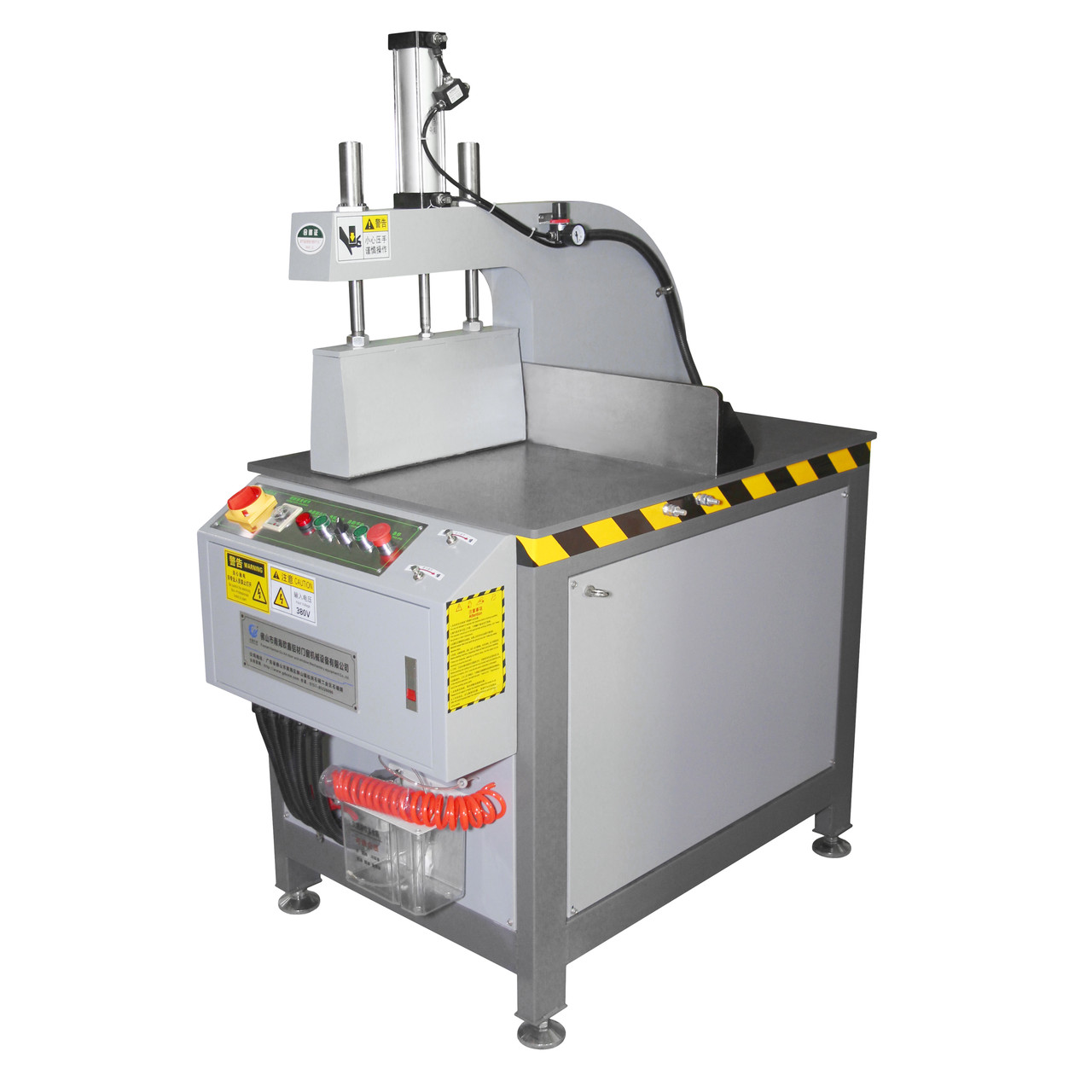 Полуавтоматичний пневматичний верстат для різання алюмінієвого, мідного профілю