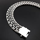 Широкий браслет срібний чоловічий фараон (тризуб, імператор). Масивний браслет 50 гр, замок коробка 24 см, фото 9