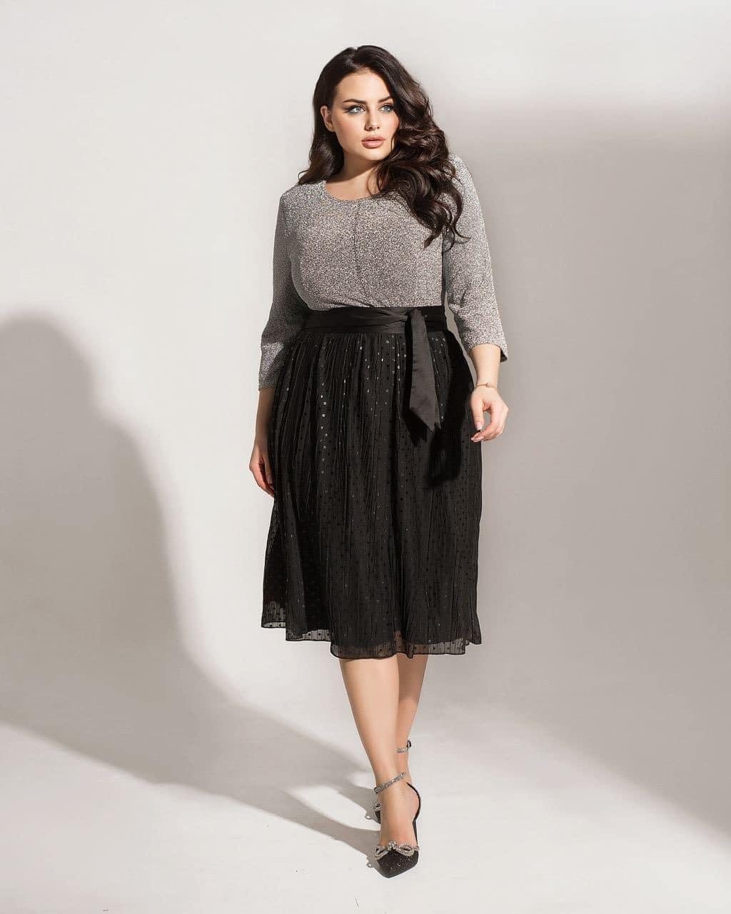 Стильна жіноча сукня, тканина "Шифон" 54, 56, 58, 60, 62, 64 розмір 54