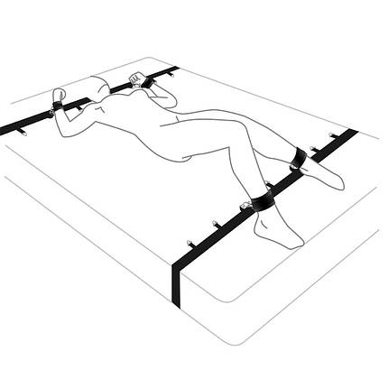 Розтяжка на ліжко BDSM Stretching Love SO5149, фото 2