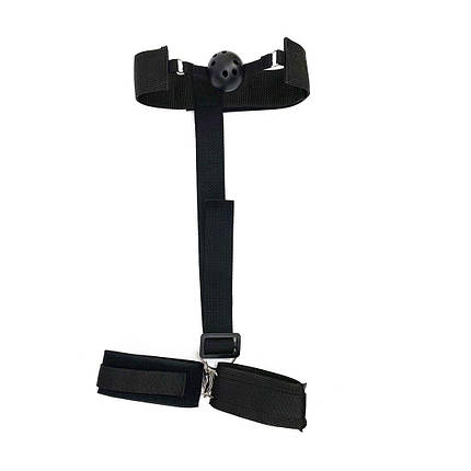 Кляп пластикова куля з наручниками Handcuffed Gag SO5151, фото 3