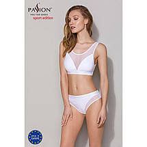 Трусики з прозорою вставкою Passion PS002 PANTIES white, size L, фото 4