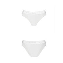 Трусики з прозорою вставкою Passion PS002 PANTIES white, size L, фото 5