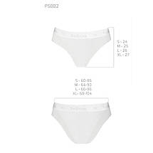 Трусики з прозорою вставкою Passion PS002 PANTIES white, size L, фото 6
