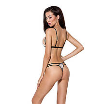 Комплект білизни ORIHIME SET white XXL/XXXL - Passion: стрепи: ліф і трусики, фото 3