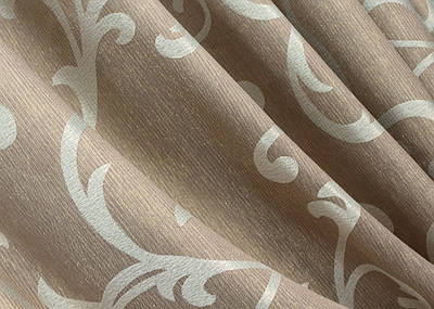 Залишок (1х2,8м.) шторної тканини жакард колекція "Allure" з люрексовою ниткою. Колір темно-бежевий. Код 1615ш 01-0295