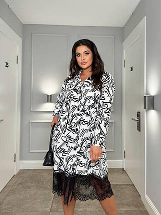 Стильна жіноча сукня, тканина "Креп/Софт" 54, 56, 58, 60, 62, 64 розмір 54, фото 1