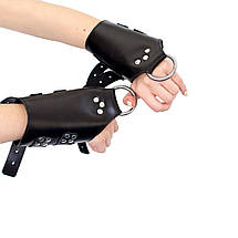 Манжети для підвішування за руки Kinky Hand Cuffs For Suspension з натуральної шкіри, колір чорний SO5183, фото 5